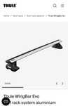 Thule wingbar Peugeot 308 2014 -2021г напречни греди Пежо
