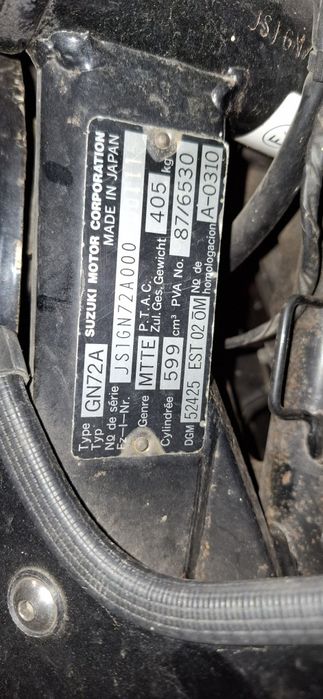 Vand Suzuki GSXF 600