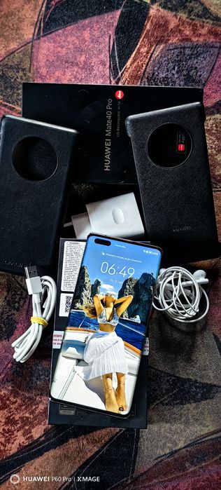 HUAWEI MATE 40 PRO 5G-ПЕРФЕКТЕН.Пълен фабричен комплект без липси.