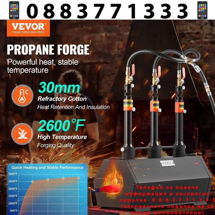 НЕМСКА Преносима пропан горелка + ПОДАРЪК ЛЕД ФЕНЕР