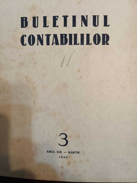 Broșuri ”Buletinul contabililor” 1955, și ”Evidența contabilă” 1964