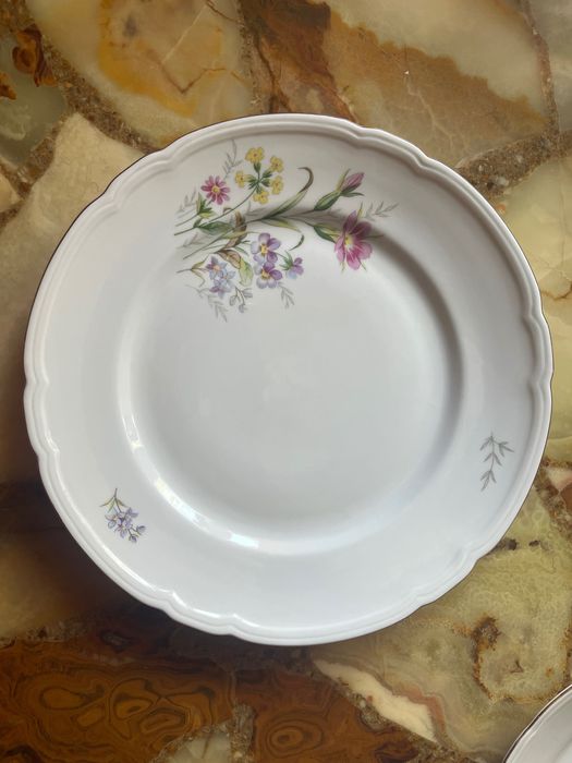 Set farfurii, platou mare, castron supa, 3 persoane, anii ‘50 Germany