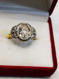 Златен дамски пръстен с диамант три карата/злато/ брилянт