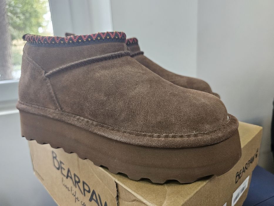 Ghete din piele intoarsa tip Ugg BEARPAW 38