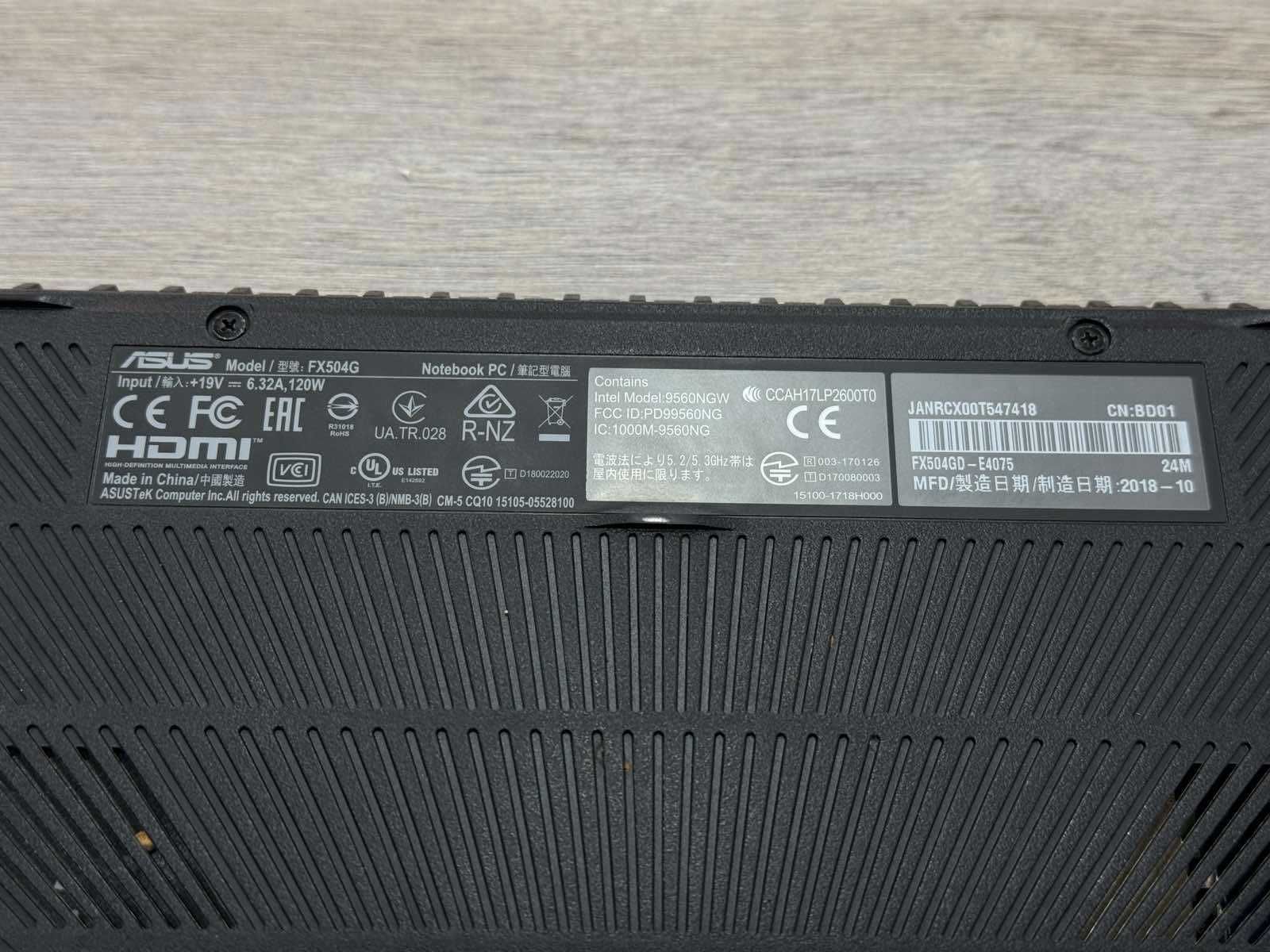 Лаптоп - Asus TUF Gaming / FX504GM