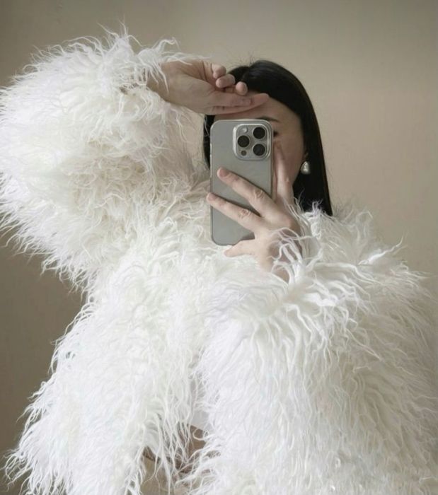 ново дамско палто косъм