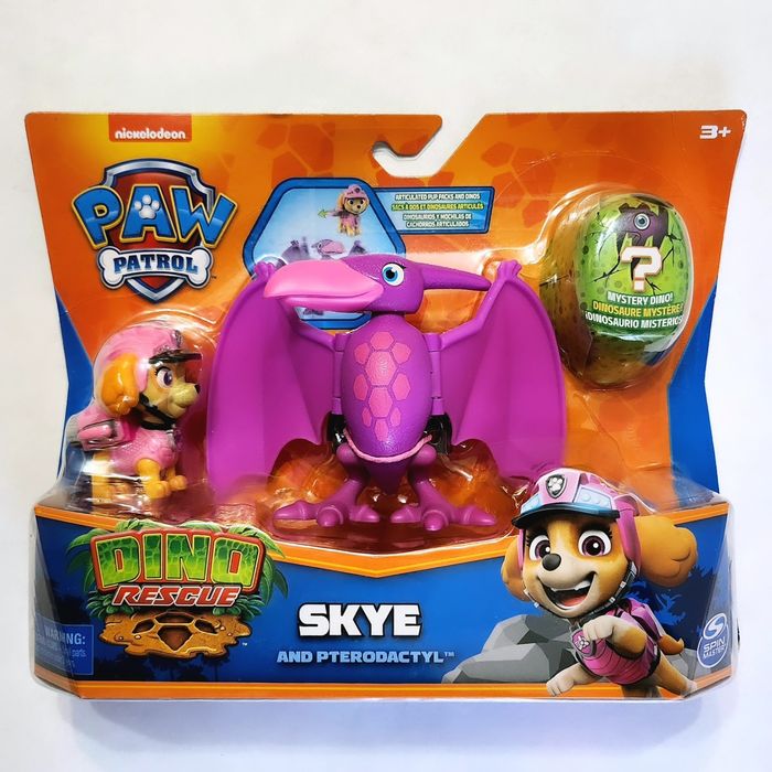 Set figurine Patrula catelusilor - catelusa Skye si dinozaur Pterozaur