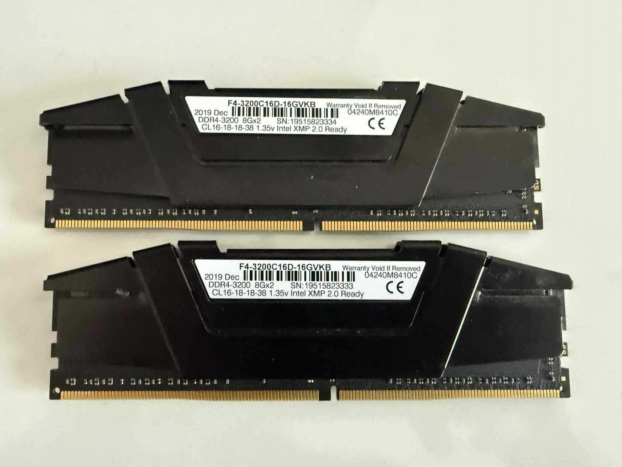 Gskill Ripjaws V - 2x8GB DDR4 3200Mhz