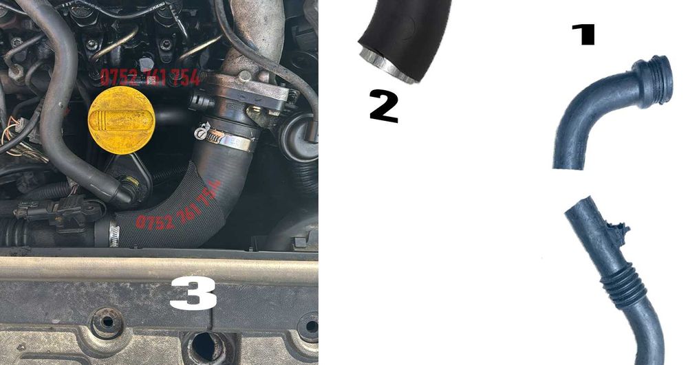 8200201617 Furtun Intercooler Renault Scenic 1.9 DCI Megane 2 1.9