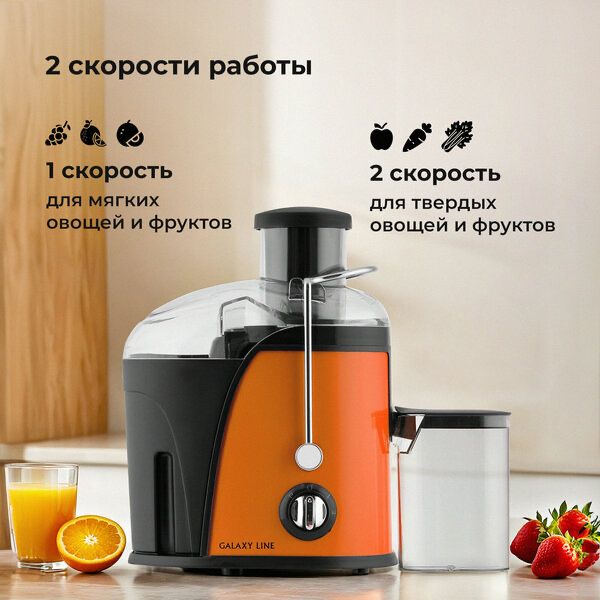 Соковыжималка GALAXY LINE GL0814, центробежная, 850