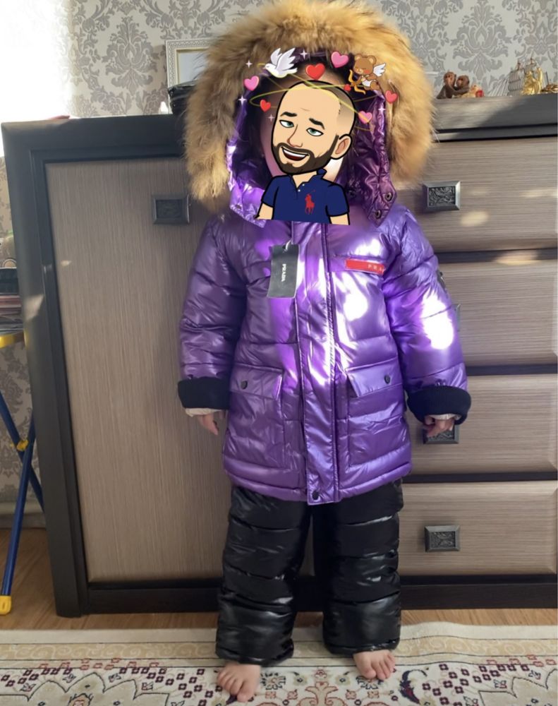 Зимняя куртка с комбинезоном