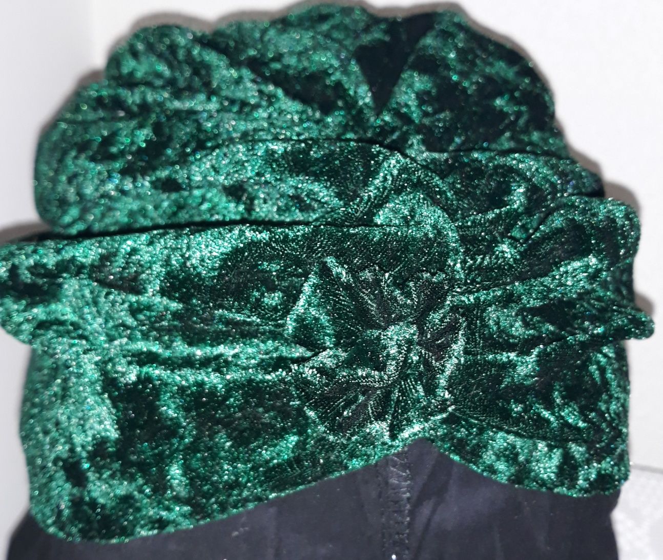 Turban verde smarald
