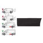 Segment reparatie aripa spate Citroen Jumper, 202014, Jumper 20; Fiat Ducato, 202014; Ducato 20; Peugeot Boxer, 202014, Boxer 20; Ram Promaster, 20; Model Varianta Lunga, partea Dreapta, fara locas
