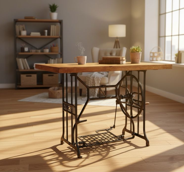 Mese de cusut Singer & Naumann recondiționate (vintaje, cu blat masiv