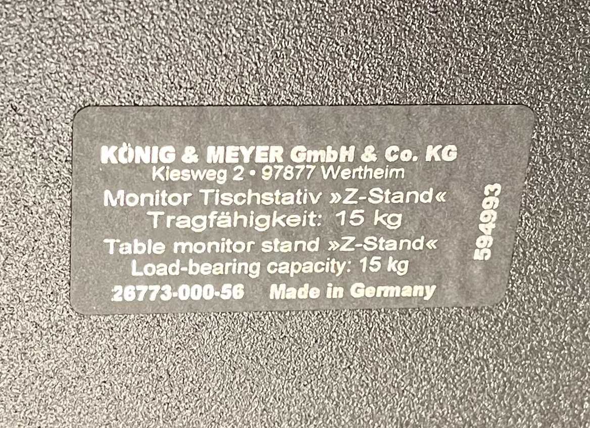 Стойки за мониторни колони Konig & Meyer до 15 кг!
