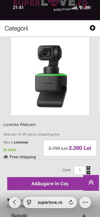 Webcam AI 4k, ca noua