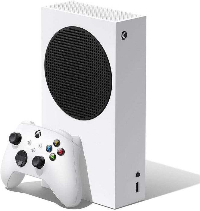 Продам xbox series s в двумя джостикоми и с клавой вместь и героскопом