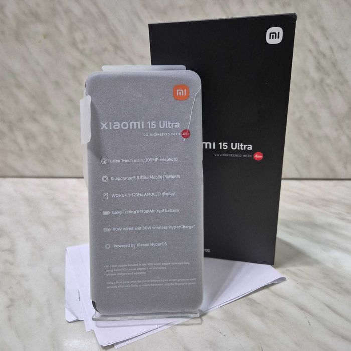 Telefon Xiaomi 15 Ultra Negru 512gb cu 16gb Cutie Nou Garantie 34184
