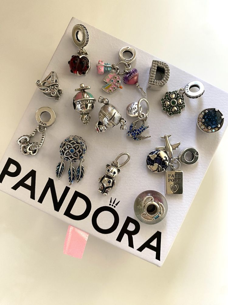 Charm-uri, talismane din argint S925, compatibile cu bratarile Pandora