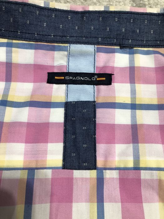 Camasa spagnolo XL camasa roz marime XL camasa carouri