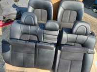 Peugeot 407, set scaune banchete piele cu textil, reglaj electric fata