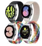 4 броя ластични верижки за Samsung Galaxy Watch 7/6/5/4, 40mm 44mm