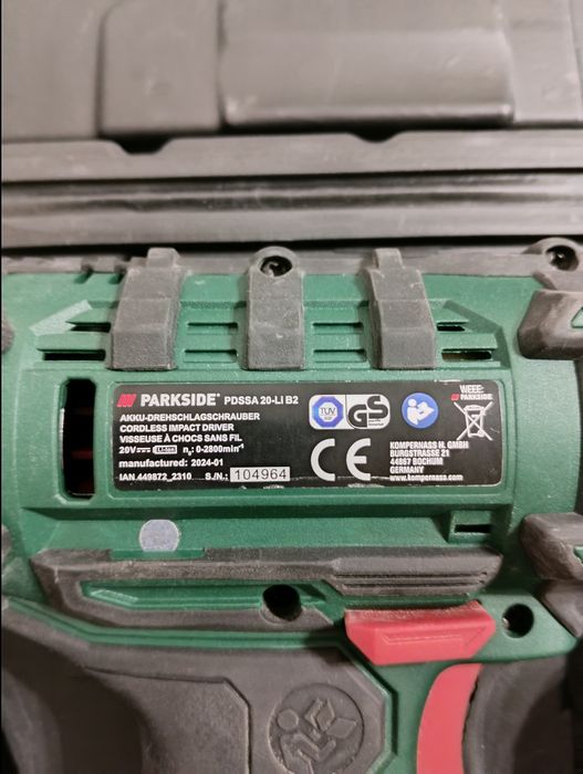 Parkside импакт ударен винтоверт 2х2ah