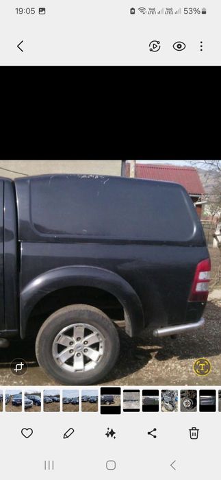 Hard top hartop acoperis bena pres bandou cardan ford Ranger 2007-2010