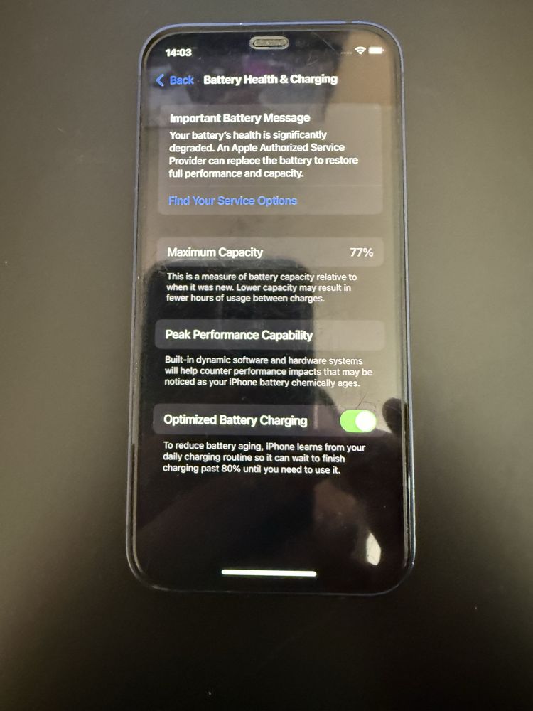 iPhone 12 mini 128GB Blue – работещ, със следи от употреба