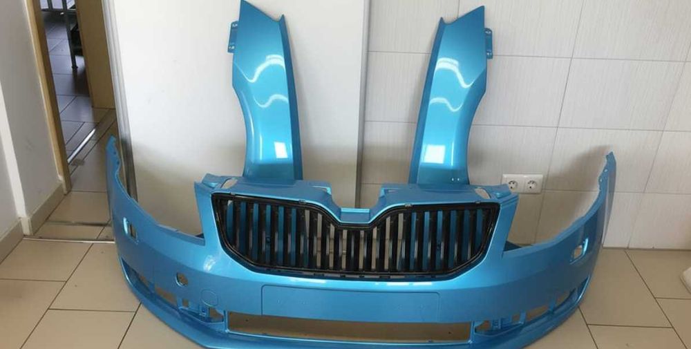 Bara+Aripa Fata Dreapta&Stanga Skoda Octavia 3 III 13-17 LF5W Albastru