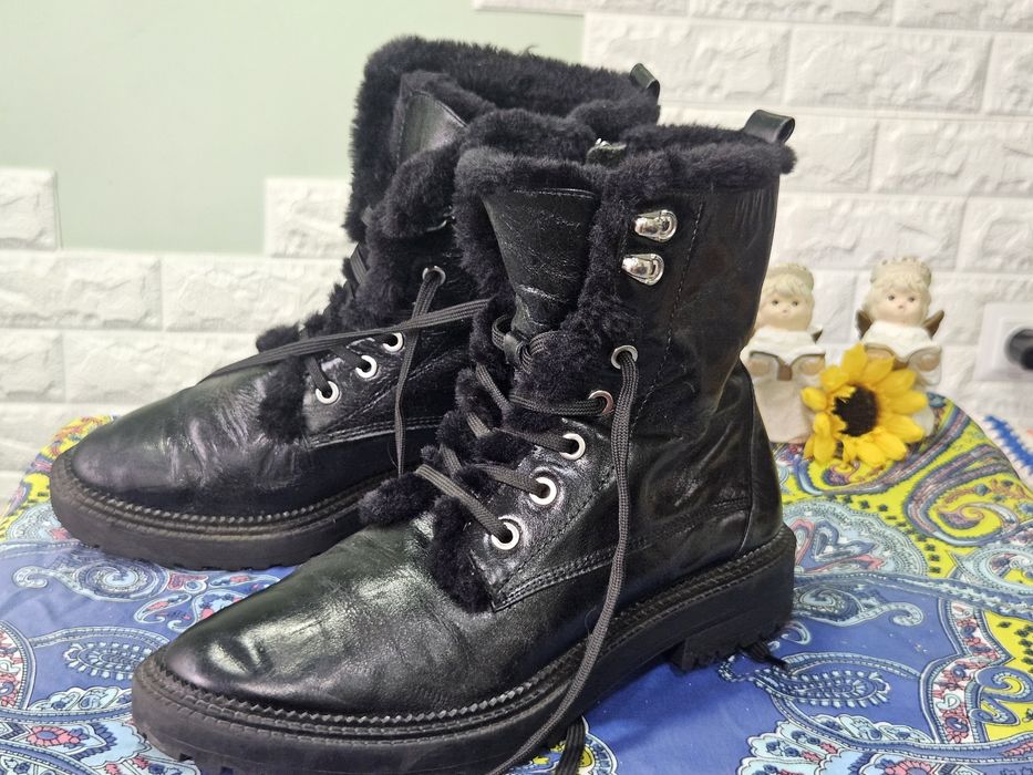 Боти Zara Естествена кожа N39