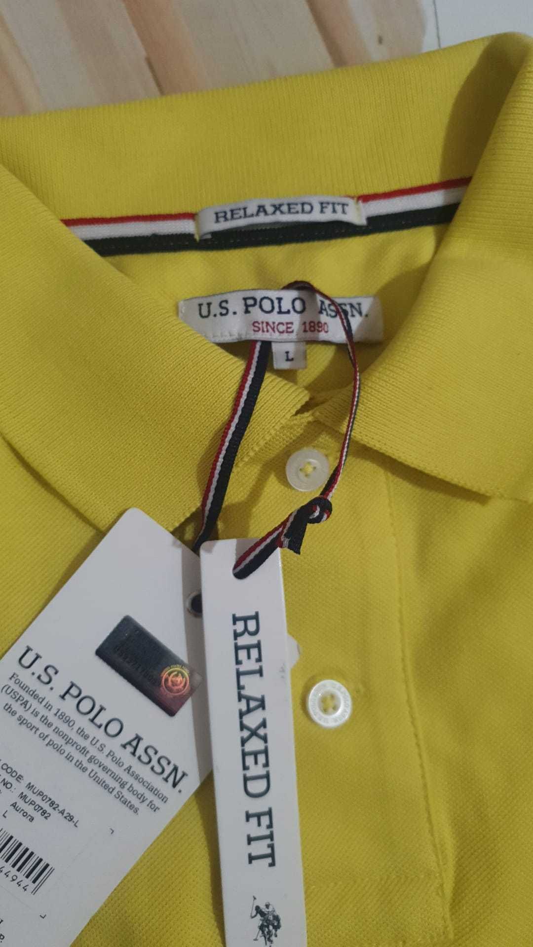 Vand tricou barbat US Polo ASSN masura L original nou cu eticheta
