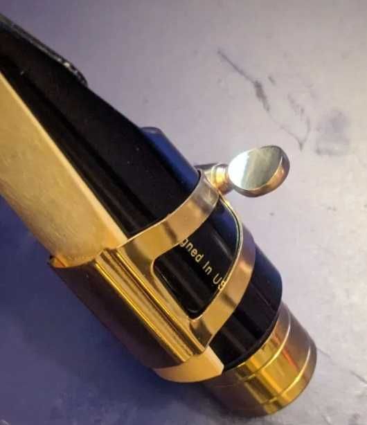 Bratara colier metal saxofon alto ligatura auriu bg saxafon meyer