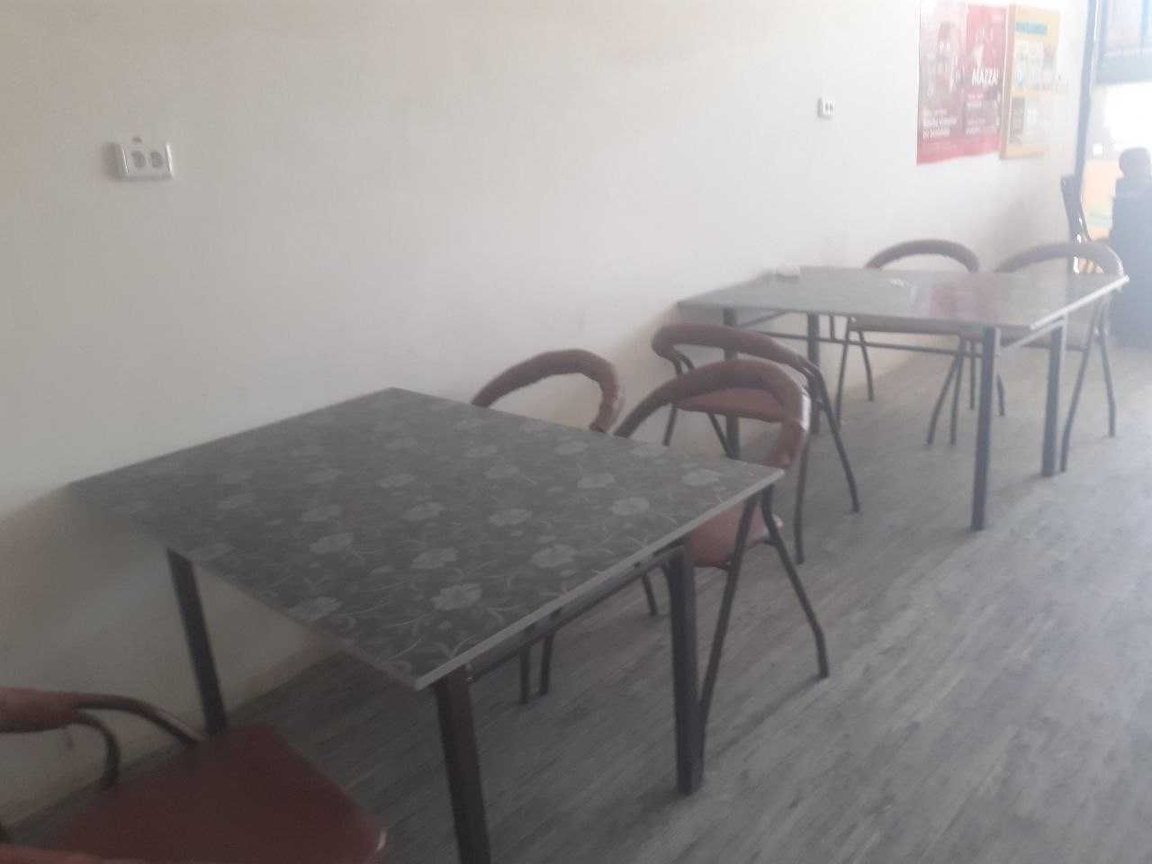 Морожной аппарат стол стуллари билан