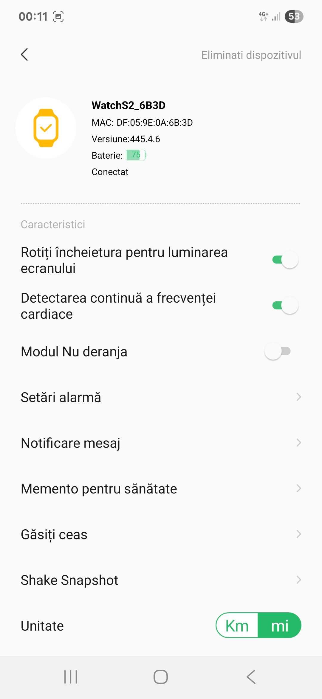 Ceas smart Lenovo smartwatch S2