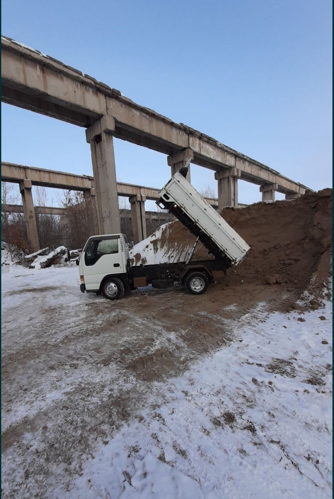 Песок, щебень, грунт с доставкой от 1 до 4 тонн