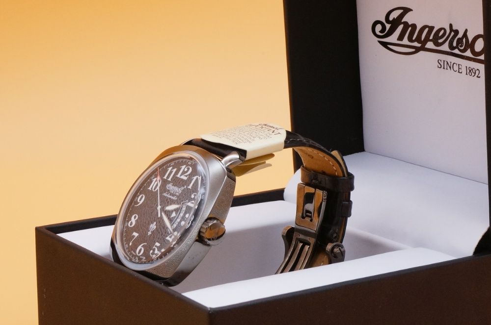 Ceas Barbatesc "Ingersoll IN1002BBK Black Jack" Analog Automatic