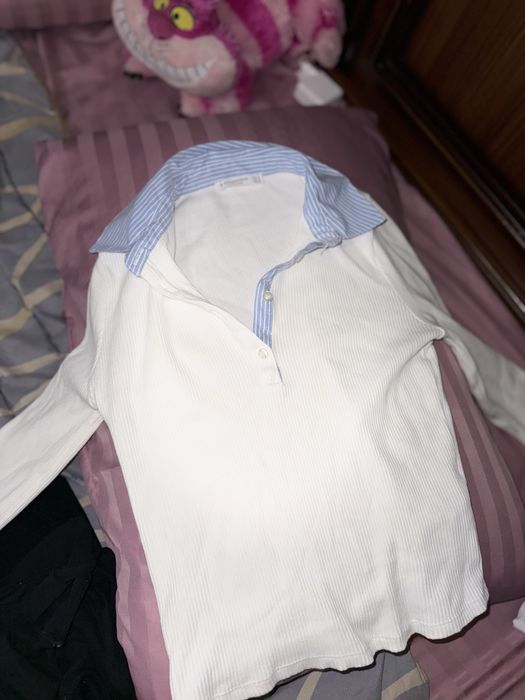 Кофта белая страдивариус