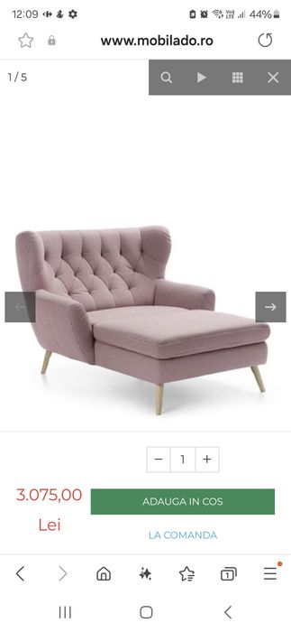 Canapea lounger 120 cm