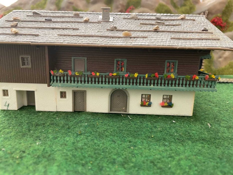 Сгради за макет на влак диорама пост H0 1:87 ЖП моделизъм