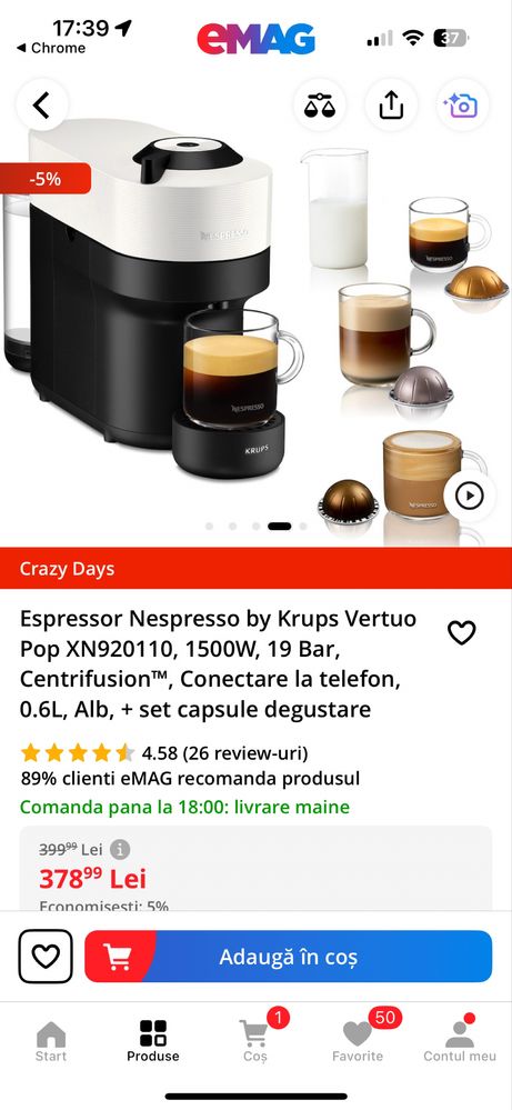 Vertuo nespresso
