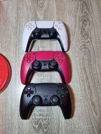 Maneta controler ps5 playstation 5 alb negru rosu