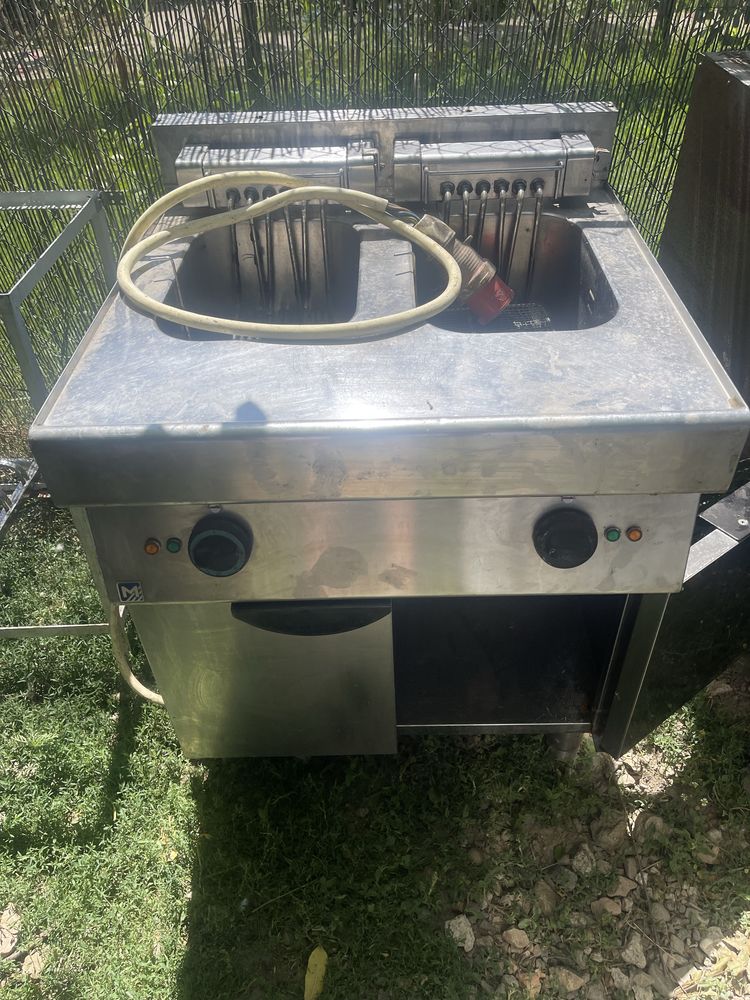 Friteuză electrică profesională – 2 cuve