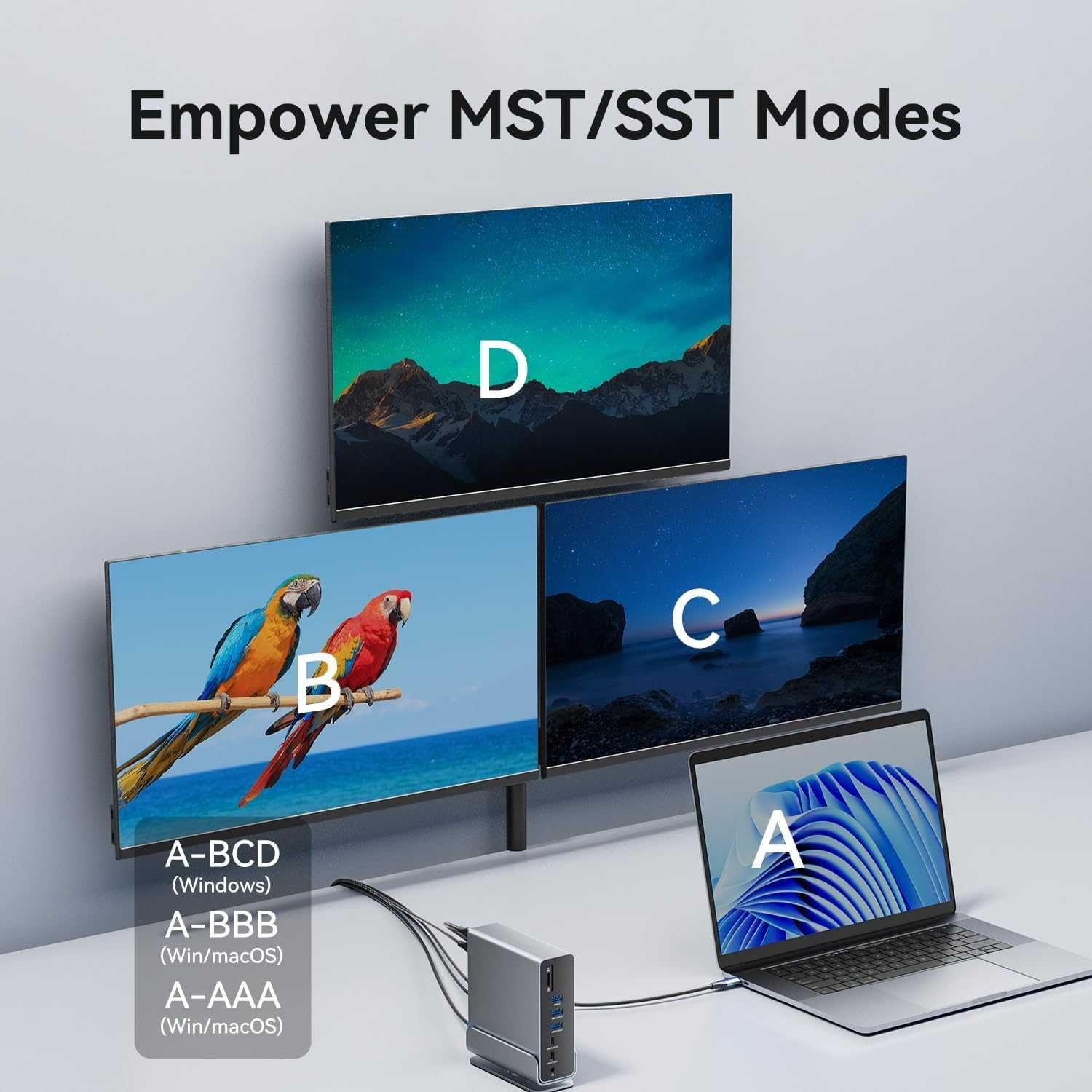 Докинг станция с USB-C  15-в-1 VENTION