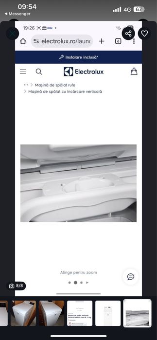 Masina de spalat verticala PerfectCare600 clasa B 7.0 kg inverter