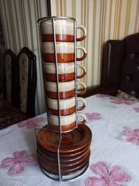 Продам керамический кофейный набор и завароч.чайники