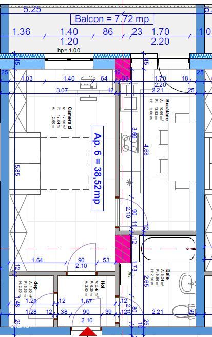 Apartament de 1 camera, 39 mp, posibilitate garaj, zona Terra