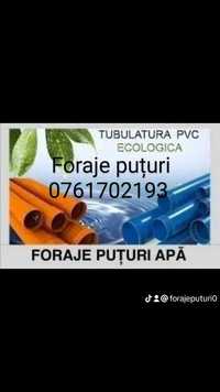 Foraje Puturi pe teava PVC