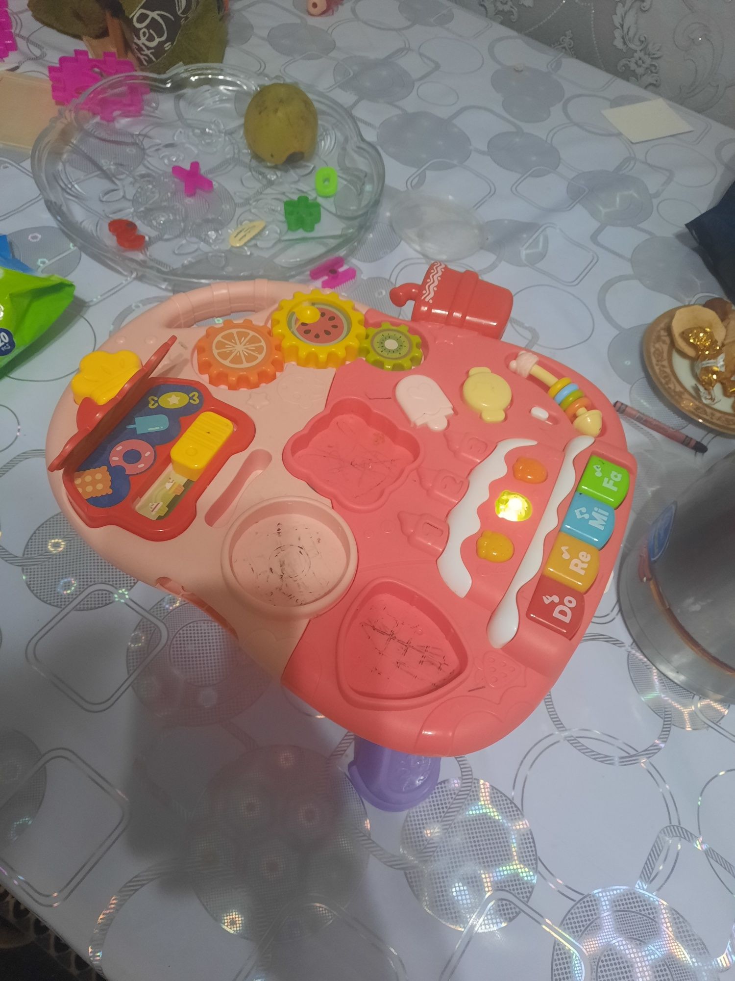 Качеля самокат развивающая игрушка стол