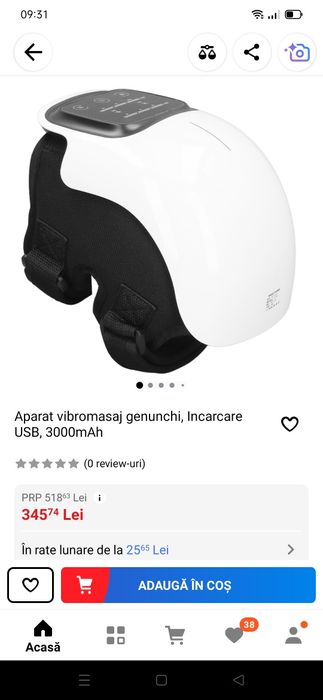 Aparat vibromasaj genunchi